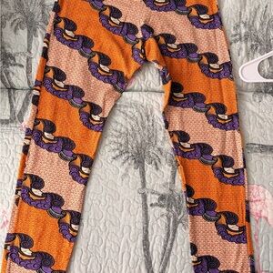 FARM Rio Orange and Purple Patterned Leggings